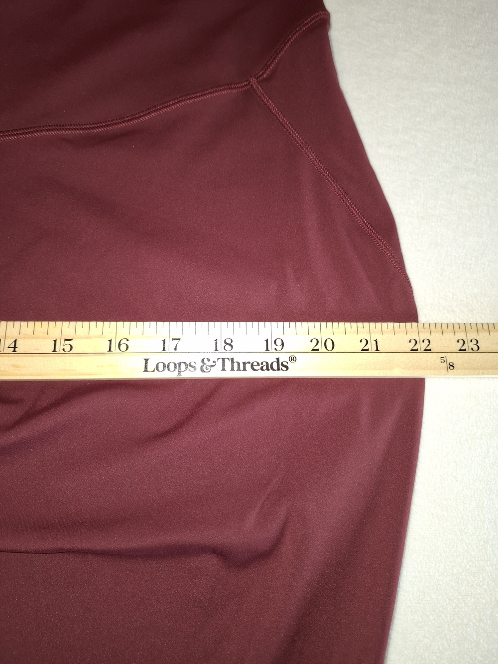 lululemon athletica High-Rise Burgundy Leggings Sz 18 - Picture 8 of 10